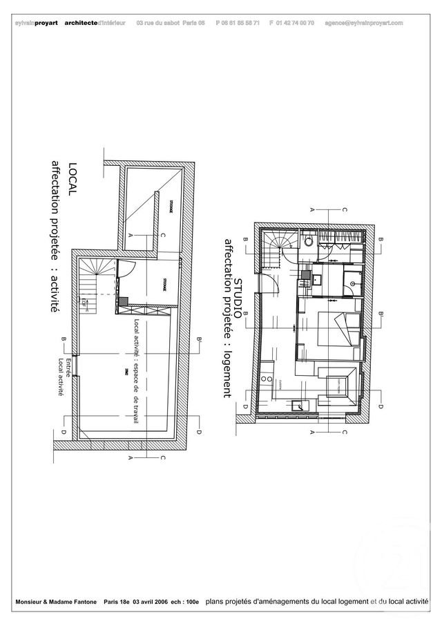 Appartement à vendre - 3 pièces - 76.77 m2 - PARIS - 75018 - ILE-DE-FRANCE - Century 21 Calmette