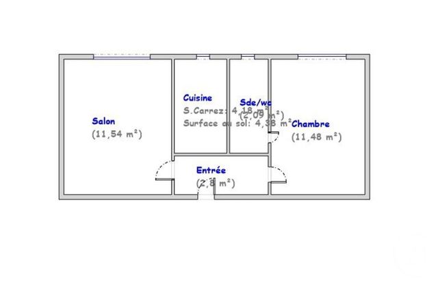 Appartement F2 à vendre - 2 pièces - 32.09 m2 - CLICHY - 92 - ILE-DE-FRANCE - Century 21 Calmette