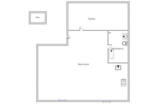 Appartement à vendre - 2 pièces - 44.29 m2 - PARIS - 75018 - ILE-DE-FRANCE - Century 21 Calmette